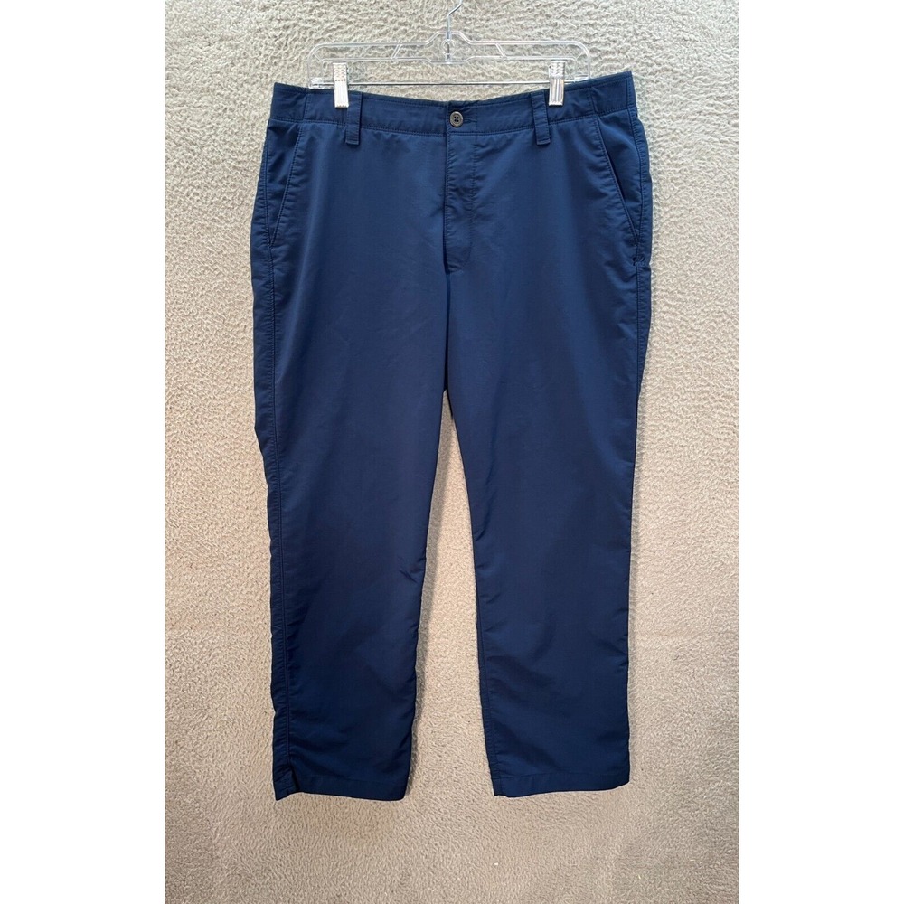 Under Armour Golf Pants Mens 38x30 Blue UA Match Play Loose Fit Stretch Preppy
